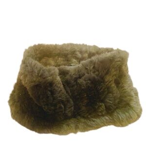 BERETTA ITALY GREEN RABBIT FUR COLLAR HEAD  BAND